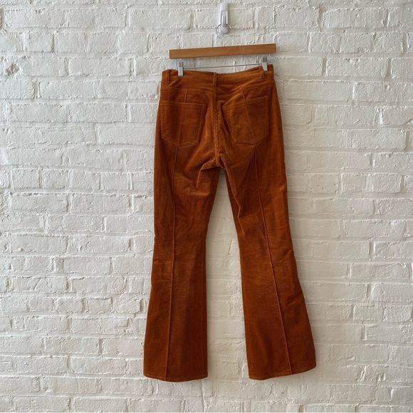 & Other Stories || Corduroy Flares Trousers Pants Orange US 8