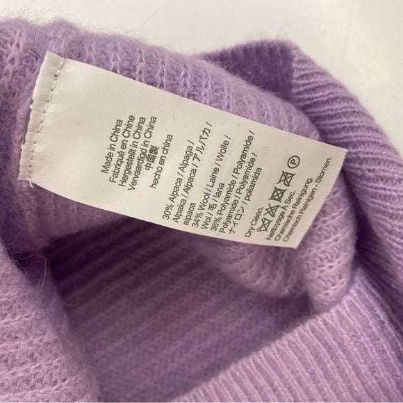 J.Crew || Ribbed V-neck Cardigan Sweater Alpaca Wool Petunia Lavender Purple XXS