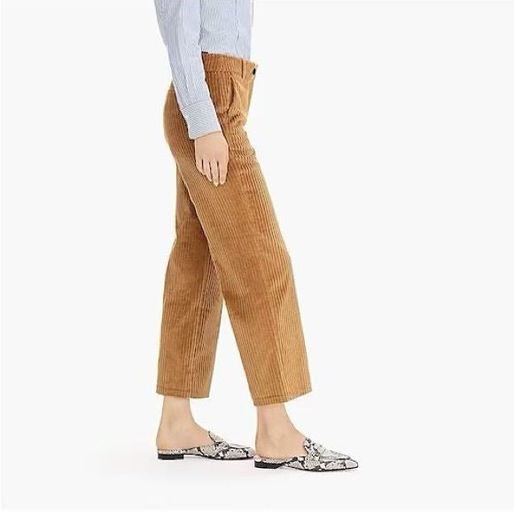 J. Crew || Wide Leg Crop Corduroy Pants Tan 6