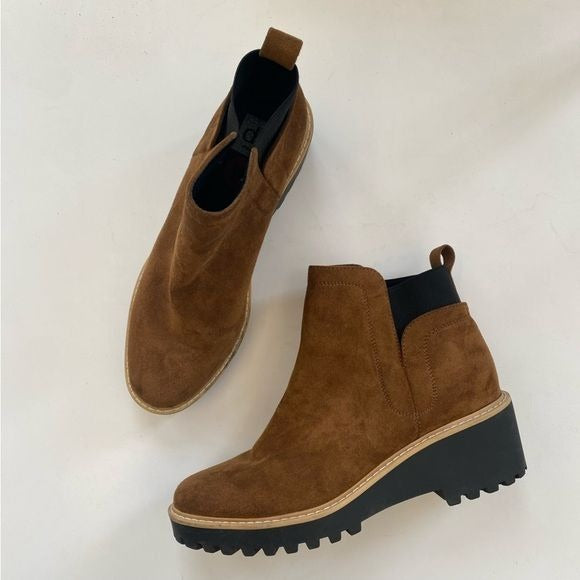 Dolce Vita || Rango Lug Sole Chelsea Boots Booties Gore Brown Black 10