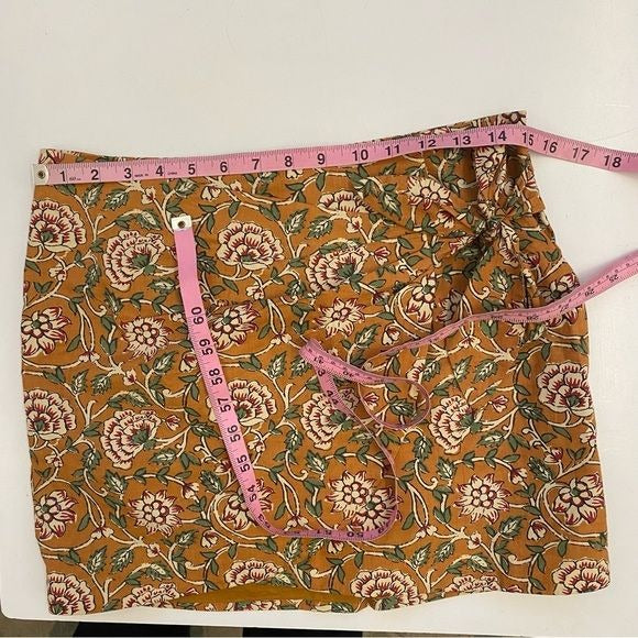 Sezane || Pacome Floral Wrap Tie Waist Mini Skirt 36 US 4