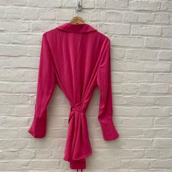 Runaway The Label || Blazer Wrap Mini Dress Hot Pink US 10