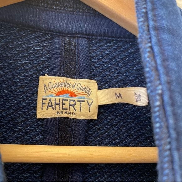 Faherty || Inlet Knit Blazer Hendricks Indigo Wash Navy Blue Medium