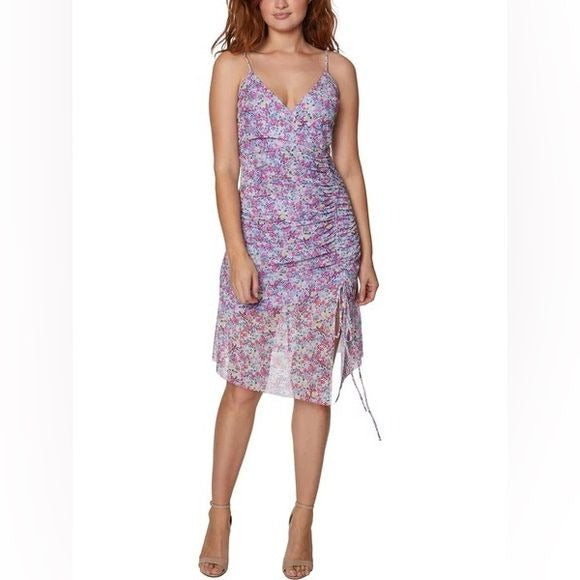 BCBGeneration || Floral Gathered Slip Dress Sundress 12