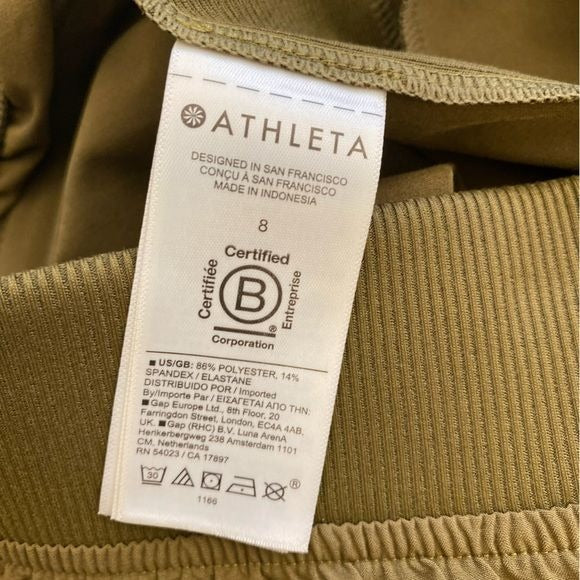 Athleta || Brooklyn Ankle Pant Acacia Olive Green 8