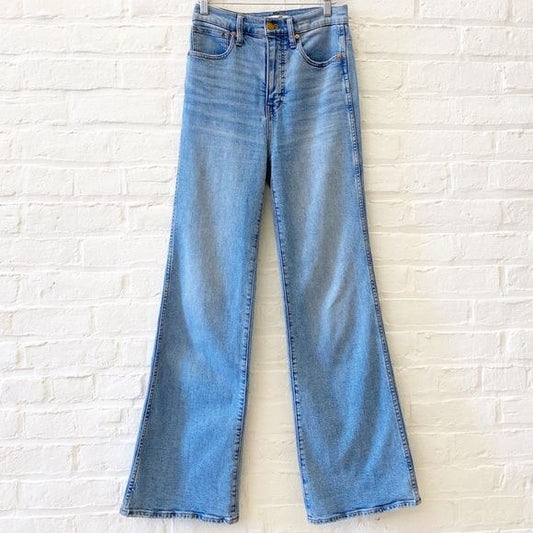 Madewell || High-Rise Flare Jeans in Caine Wash Denim Retro 70s Blue 24