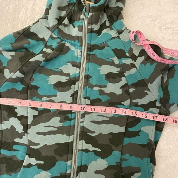 Lululemon || Scuba Full-Zip Hoodie Heritage 365 Camo Tidewater Teal Multi 6