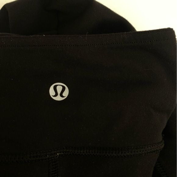 Lululemon || Reversible Groove Pant Full-On Luon Black / Quilt Winter Blue 8