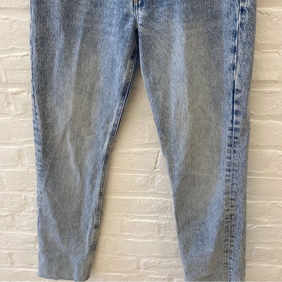 Frame || Le Piper Straight Leg Jeans Richlake Light Acid Wash Blue 26