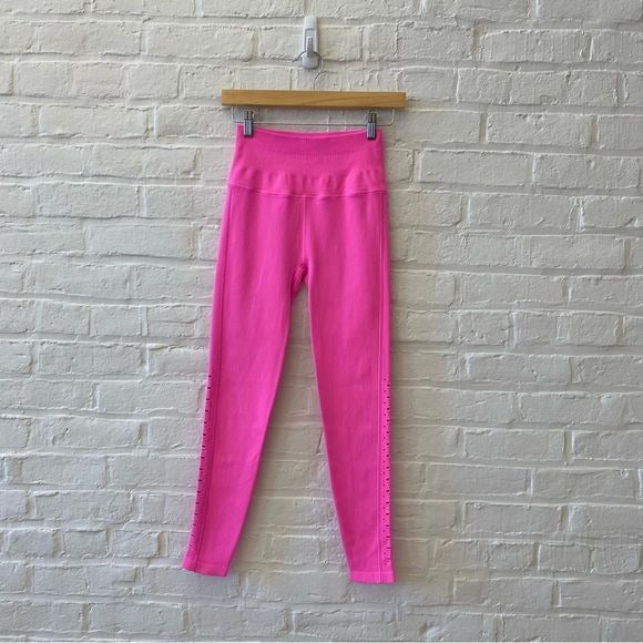 Spiritual Gangster || Self Love Legging in Hot Pink Seamless Perforated