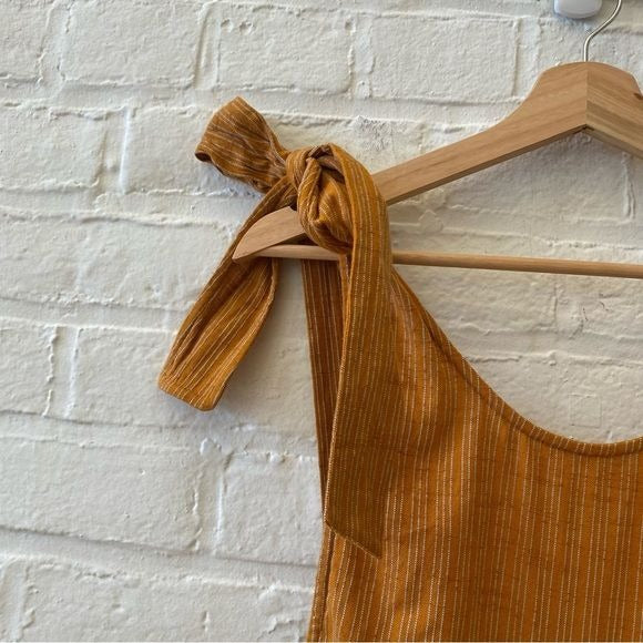 Ace & Jig || Johnny Jumper Tie Shoulder in Umber Yellow Orange Small