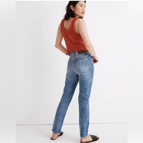 Madewell || Perfect Vintage Jean in Silverleaf Wash Retro Pocket Edition Blue 32