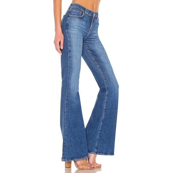 J Brand || Valentina High Rise Flare Jeans in Endeavor Blue 29