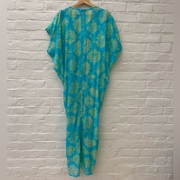 Bella Tu || Sequined Tie Dye Kaftan Mumu Maxi Dress XL