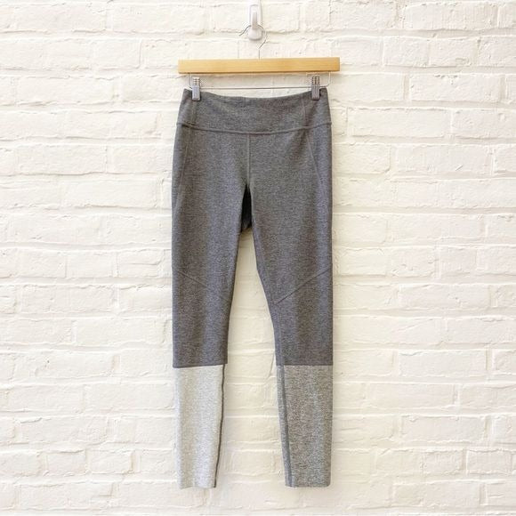 Outdoor Voices || Dipped 7/8 Leggings Warmup Graphite Gray Colorblock Small