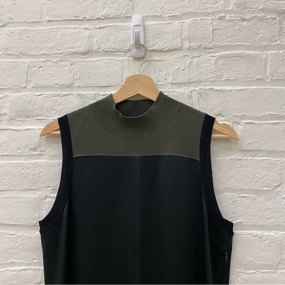 Rag & Bone || Vivienne Colorblock Shift Dress Black Green Medium