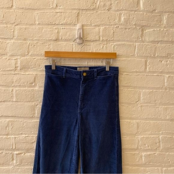 Everlane || Baby Cord Relaxed Straight Pants Corduroy Atlantic Blue 6