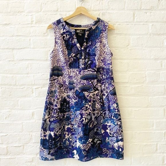 Anthropologie || Maeve Savannah Shift Dress Floral Blue 6