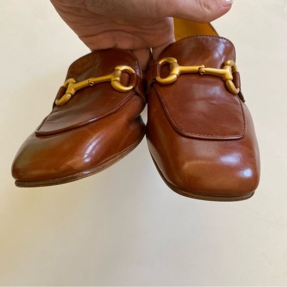 Mara Bini || Soft Leather Loafer with Bit Seta Coloniale Cognac Gold 37