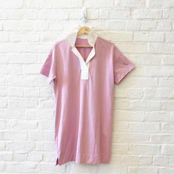 Everlane || Organic Cotton Polo Dress Pink Lilac Medium