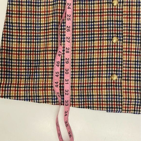 Tuckernuck || Cambridge Check Plaid Twiggy Dress Detachable Collar XS