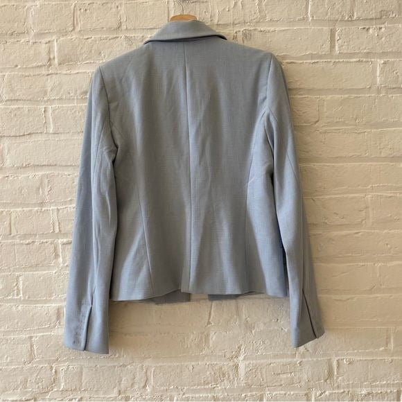 House of Harlow 1960 || Pointed Notched Lapel Blazer Jacket Light Blue Small