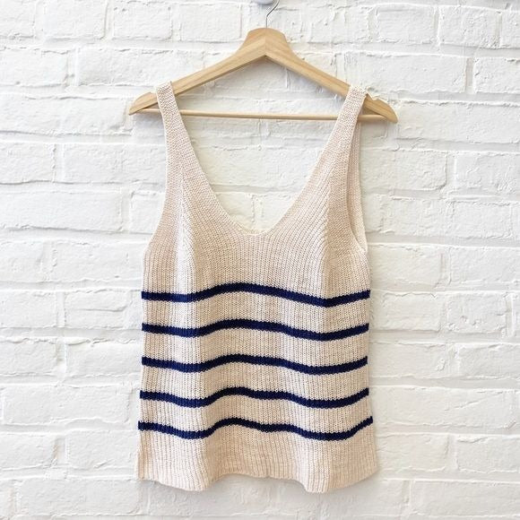 Faherty || Out East Sweater Knit Tank Ivory Medium