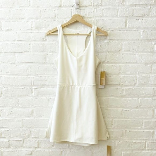 Reformation || Naomi Ecomove Active Dress Cutouts White L NWT