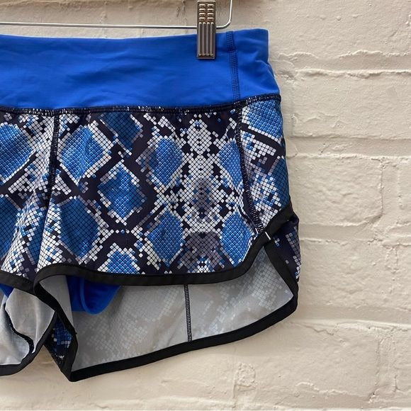 Lululemon || Speed Short Ziggy Snake Caspian Blue 6