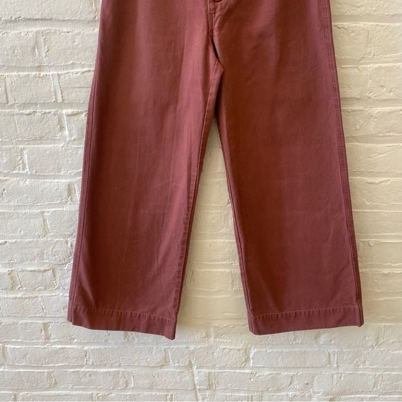 Christy Dawn || The Noah Pant High Rise Wide Leg Boysenberry Pink 27