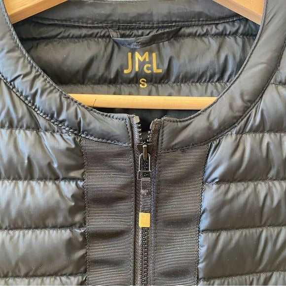 J. McLaughlin || Goose Black Puffer Jacket Coat Tie Waist Black Small