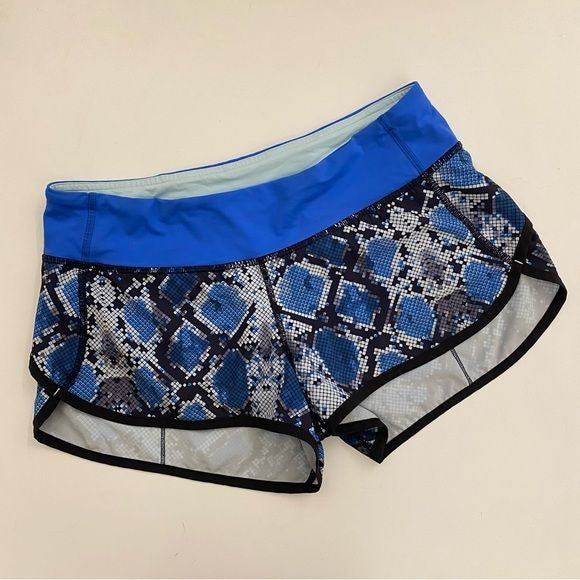 Lululemon || Speed Short Ziggy Snake Caspian Blue 6