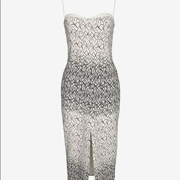 Manning Cartell || Pins & Needles Sheath Dress Sweetheart l Slit White P