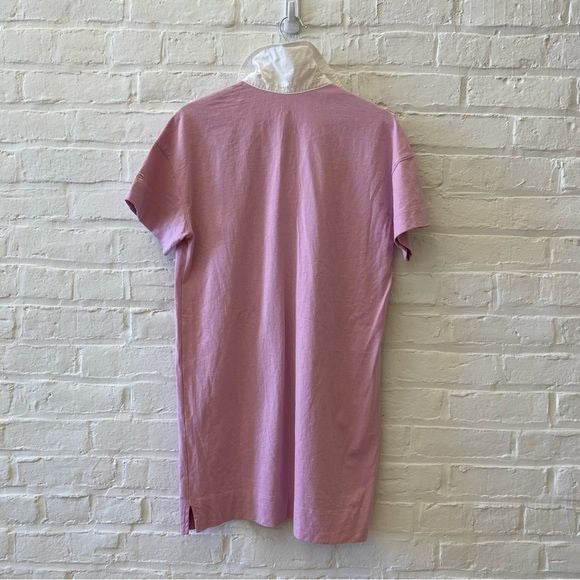 Everlane || Organic Cotton Polo Dress Pink Lilac Medium