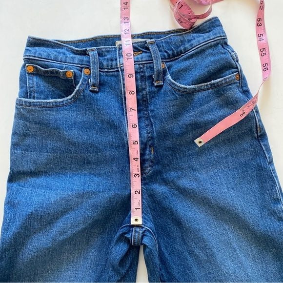 Madewell || Balloon Jeans Medium Wash Wide Mom Tapered 24