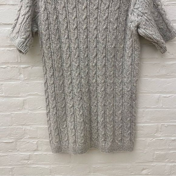 For Love and Lemons || Knitz Sweater Dress Snow Day Gray Small