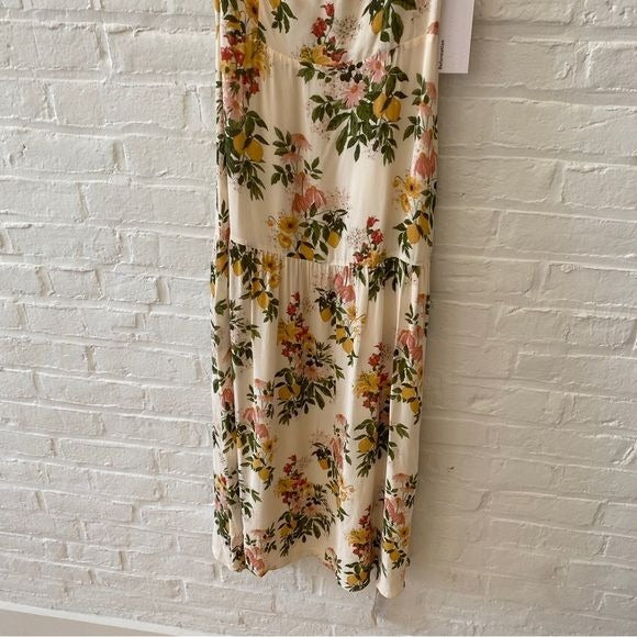 Reformation || Myah Dress in Milo Cream Floral 6 NWT