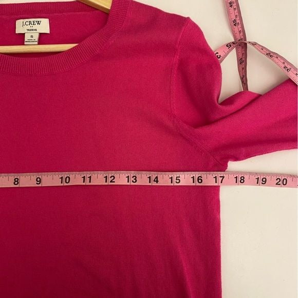 J. Crew || Cotton Teddie Sweater Crewneck Pink Small