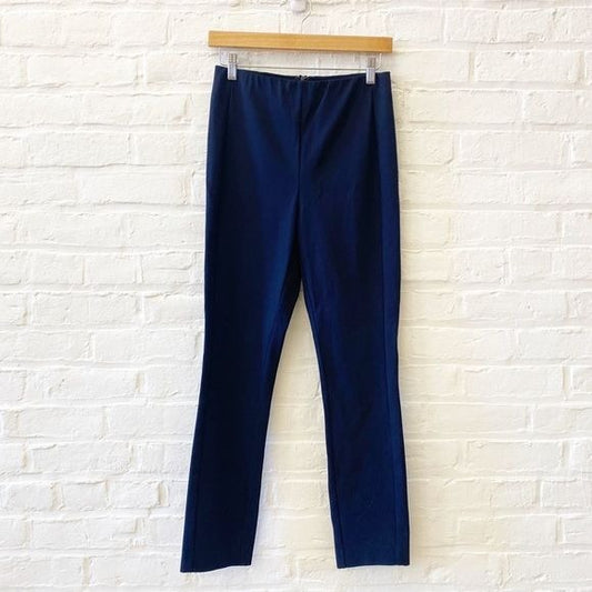 Rag & Bone || Simone Slim Stretch Dress Pants Ankle Back Zip Navy Blue 6