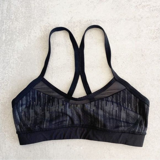 Lululemon || All You Need Bra Scratch Match Black Multi / Black Gray 4 ?