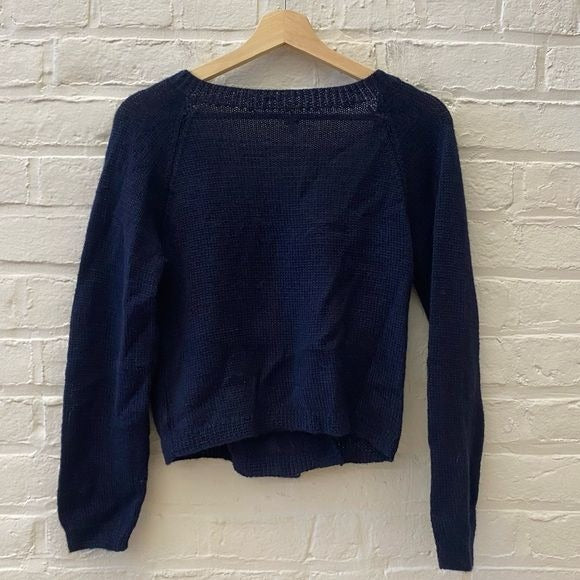 Dosa || Alpaca Ballet Ballerina Wrap Sweater Cardigan Navy 3 M/L