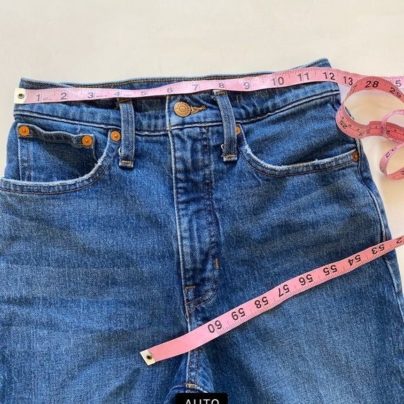 Madewell || Balloon Jeans Medium Wash Wide Mom Tapered 24