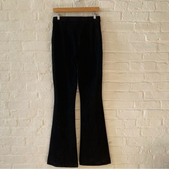 SPANX || Faux Suede Flare Pants Black Tall Medium NWT