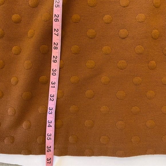 Anthropologie || Hutch Polka Dot Fit and Flare Mini Dress Brown Tan 2X