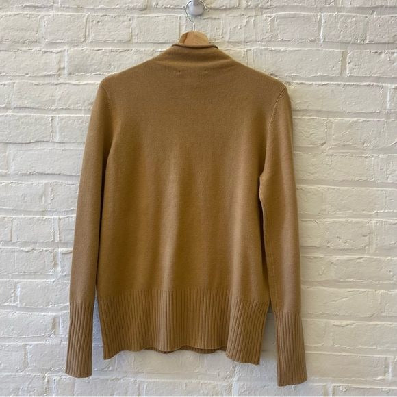 French Connection || Babysoft Roll Neck Sweater in Tan Large