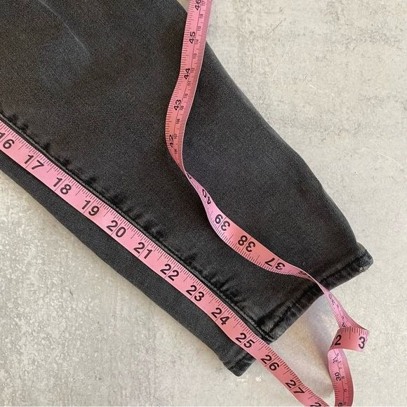 Madewell || The Momjean in Dunstable Wash: Comfort Stretch Edition Black Gray 27