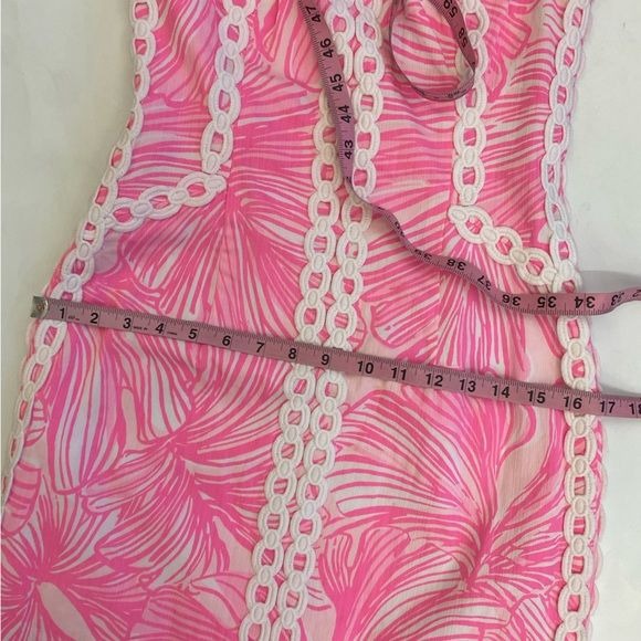 Lilly Pulitzer || Daise Maxi Shift Dress Prosecco Pink Fronds Palace 0