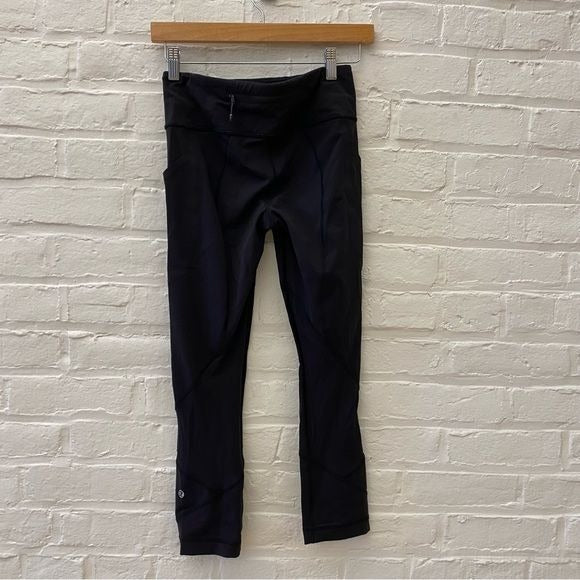 Lululemon || Pace Rival Crop Solid Black 4