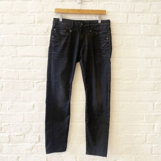 R13 || Boy Skinny Jeans Black Gray 27