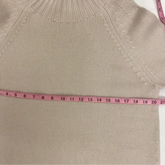 ‘S Max Mara || Mantova Cashmere Blend Mockneck Turtleneck Sweater Beige Large